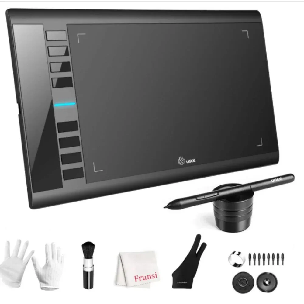 Graphics Drawing Tablet, UGEE M708 10 x 6 inch Large Drawing Tablet with 8 Hot.